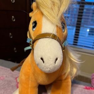 Build a Bear Horse with reins and saddle